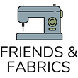 Friends & Fabrics sewing machine logo