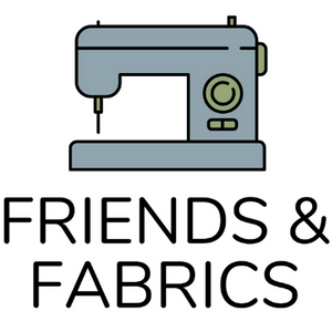 Friends & Fabrics sewing machine logo